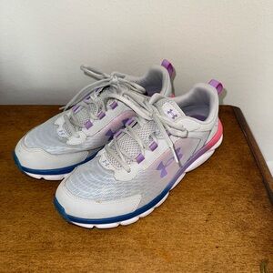 Under Armour Assert Gray Running Sneakers 7Y